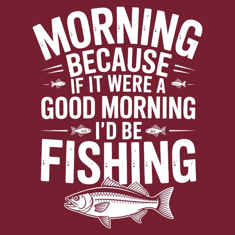 Citation de pêche matinale Tee