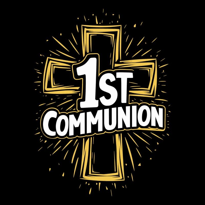 Conception de la croix de première communion