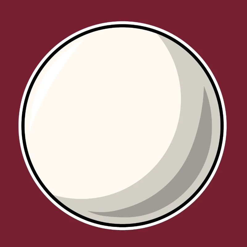 Boule de billard blanc