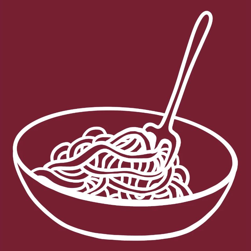 Spaghetti bowl noodles fork spaghetti server
