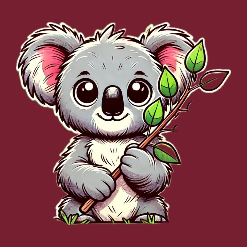 Koala mit Eukalyptus