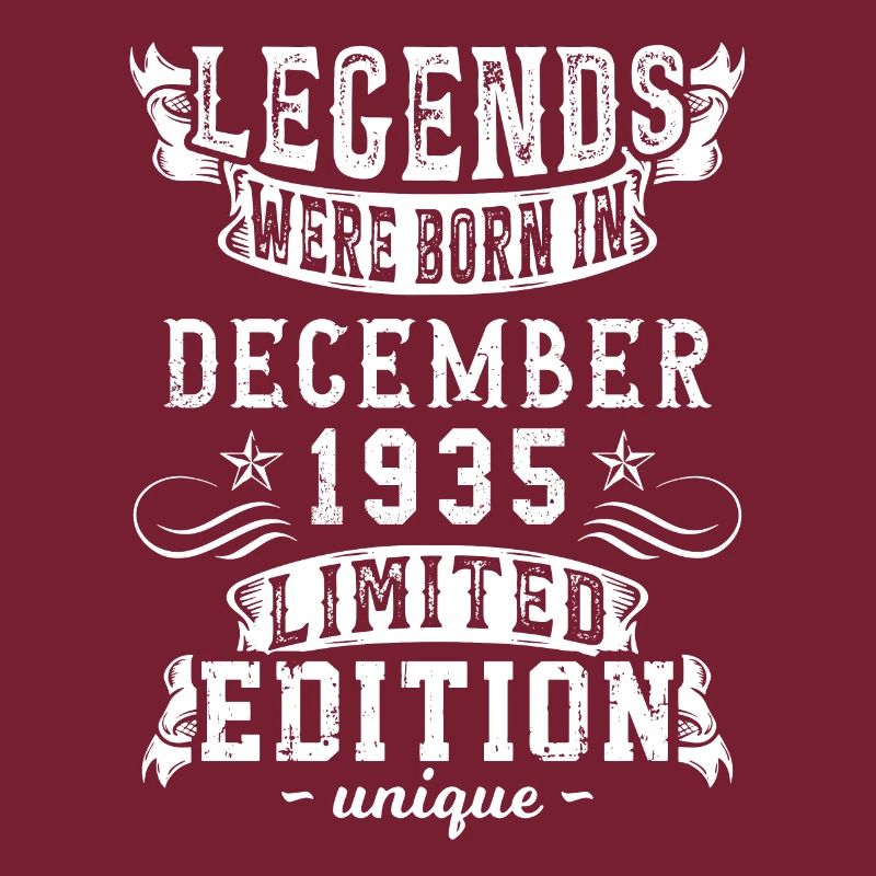 Anniversaire Décembre 1935 année Edition Limitée