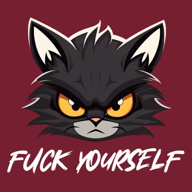Schwarze Katze Fuck YourSelf