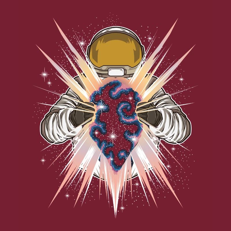 Space Light - Astronaut öffnet andere Dimension