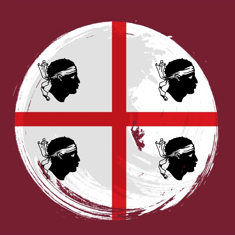 Drapeau de la Sardaigne Drapeau sarde Drapeau de la Sardaigne