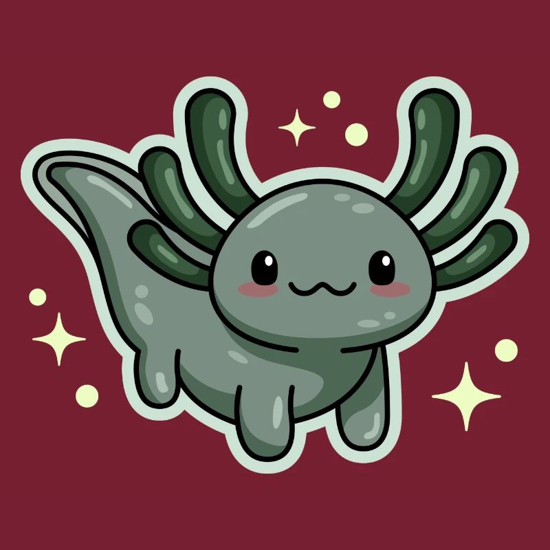 Conception d’axolotl de type sauvage pour les amateurs d’axolotl