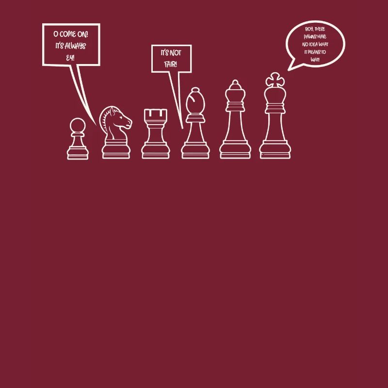 Pièces d'échecs drôles