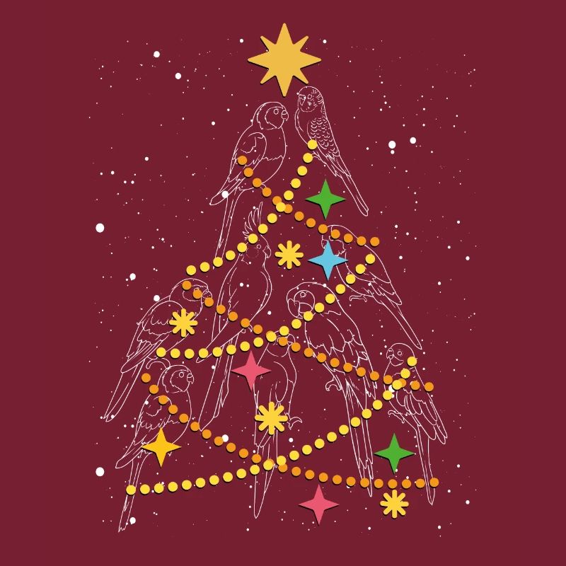 Parrots Christmas Tree