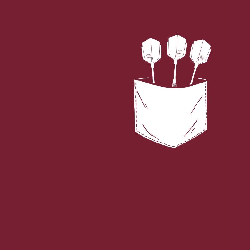 Fléchettes dans la poche de poitrine