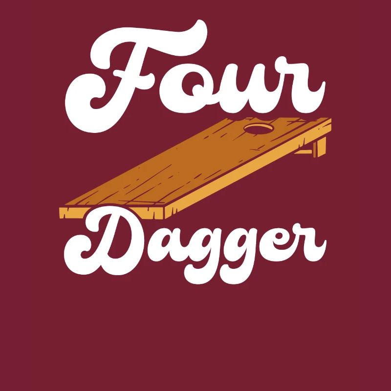 Cornhole with four daggers