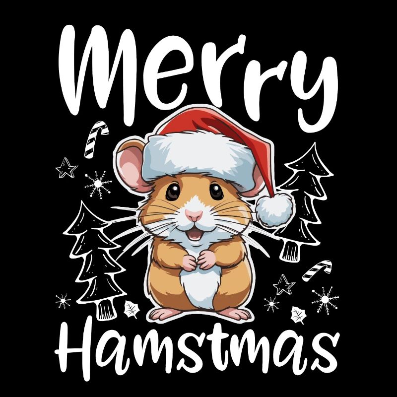 Fröhliche Hamster Weihnachten