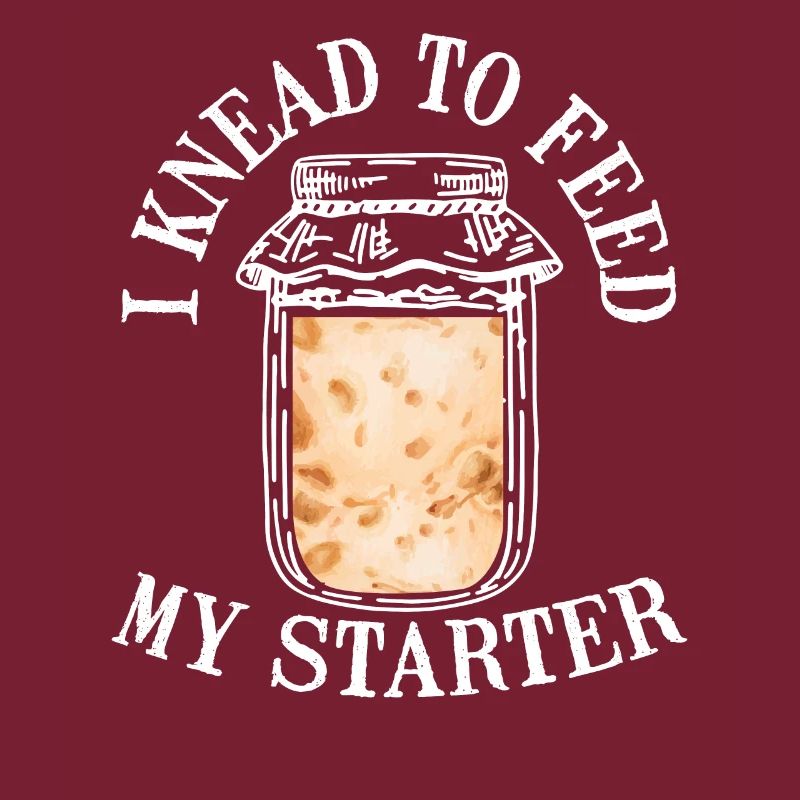 Ich Knete, Um Den Teig Mit Dem Starter