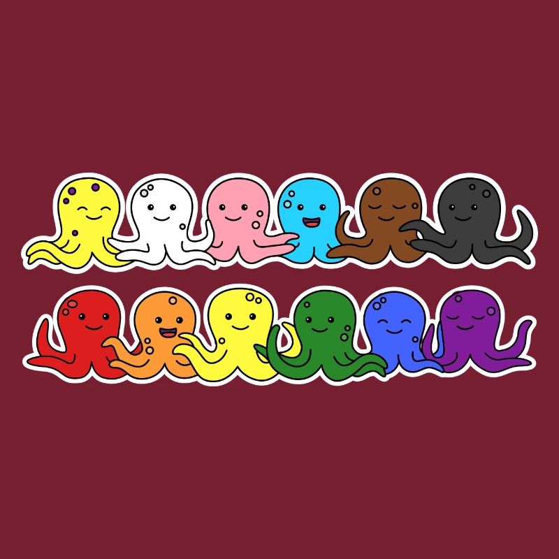 Fierté Progrès Flag Octopus Egalité