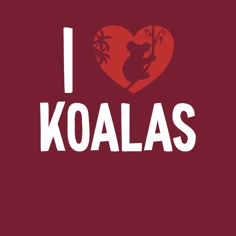 Ich liebe Koalas Koalabär Eukalyptus-Liebhaber Koala