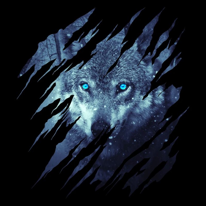 Wolf Scratch Marks Claws Wild Wolves Wilderness Howl