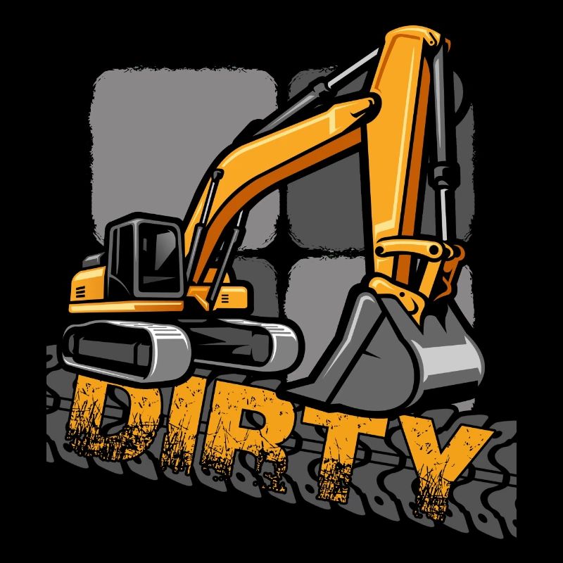 Baggerfahrer Baustelle Bagger Baufahrzeug