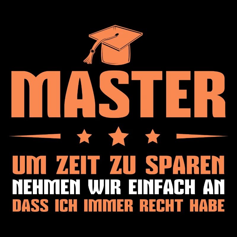 Studium Abschluss Masterprüfung Master Geschenk