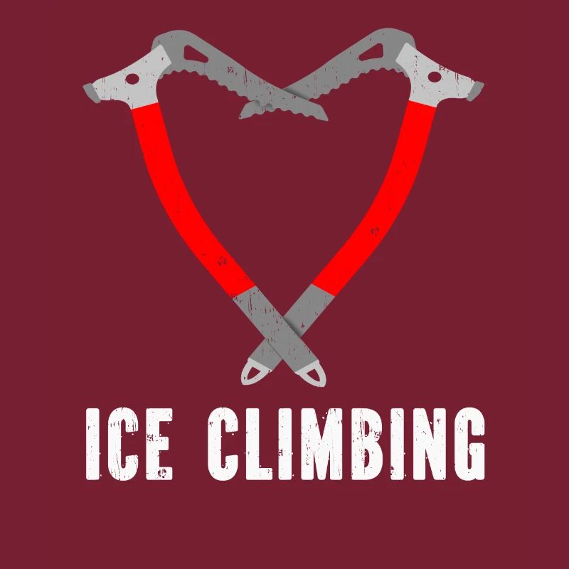 Ich Liebe Eisklettern Eiskletterer Eispickel