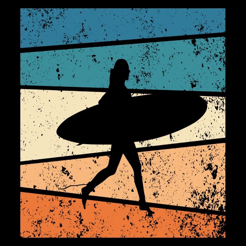 Surfing Surfer Retro Cadeau