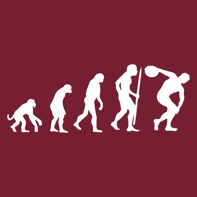 Evolution discus throw Athlete discus thrower