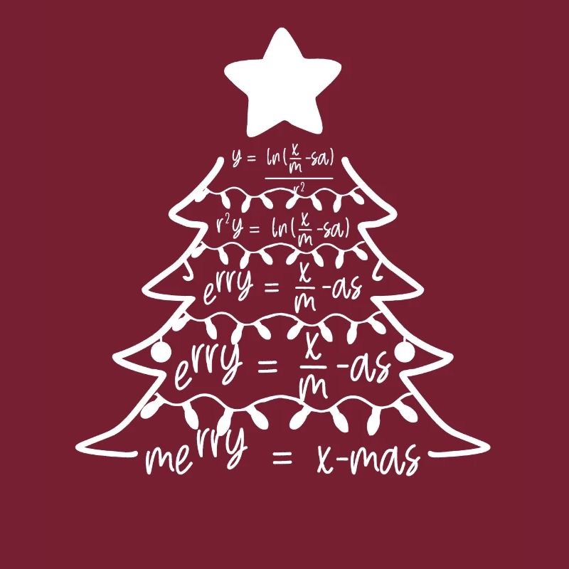Mathe Mathematik Xmas Tree Weihnachtsgeschenk