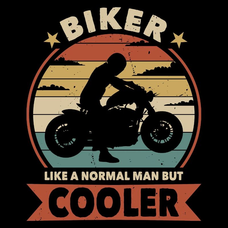Biker wie ein normaler Mann, nur cooler.