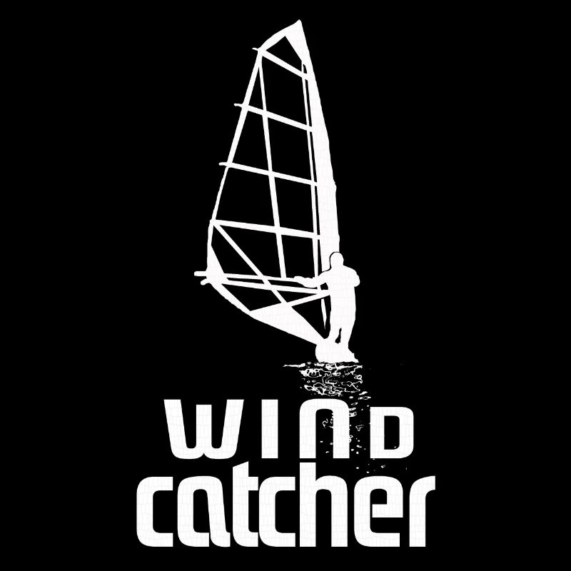 Windsurfer Silhouette Windcatcher weith