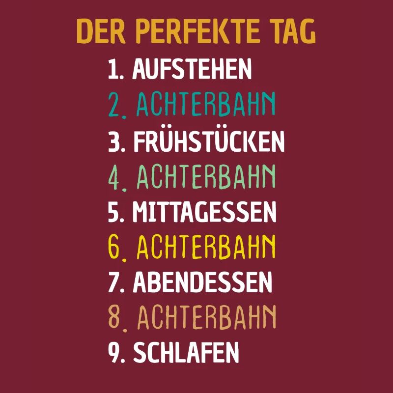 Achterbahn Freizeitpark Geschenk