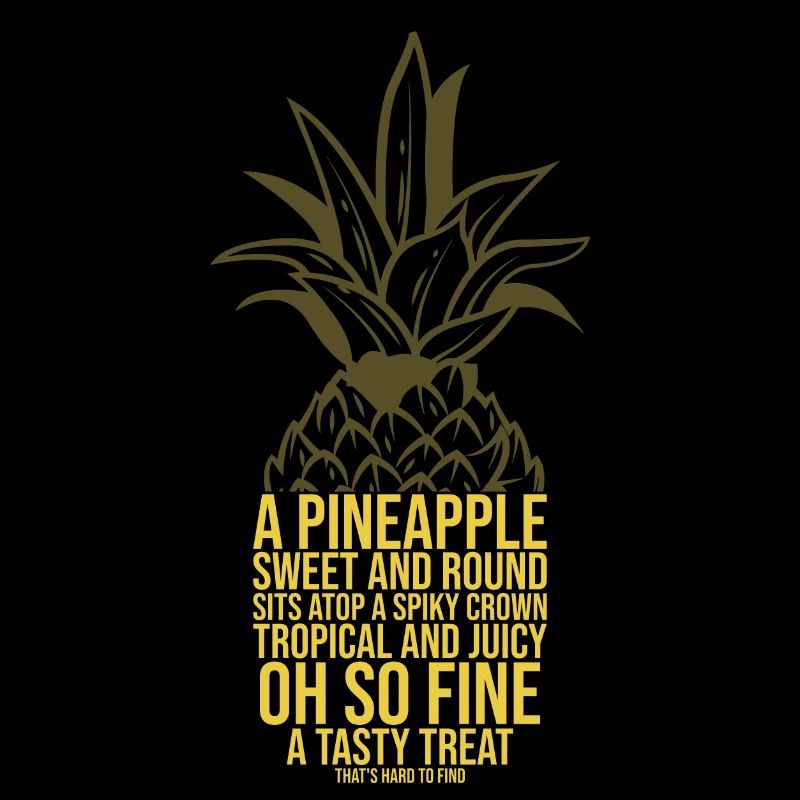 Pineapple Poem Fruit Saying Gift Idea