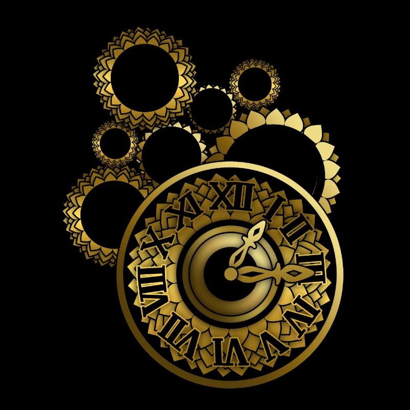 Clock with clockwork