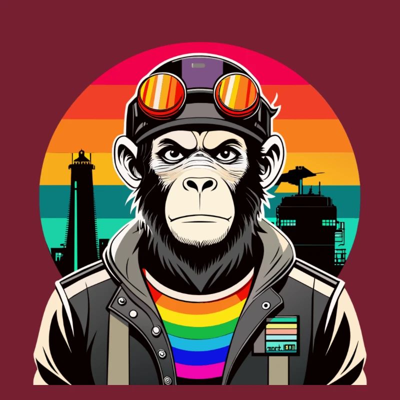 Diversité dans les vibrations : le singe moderne-rétro
