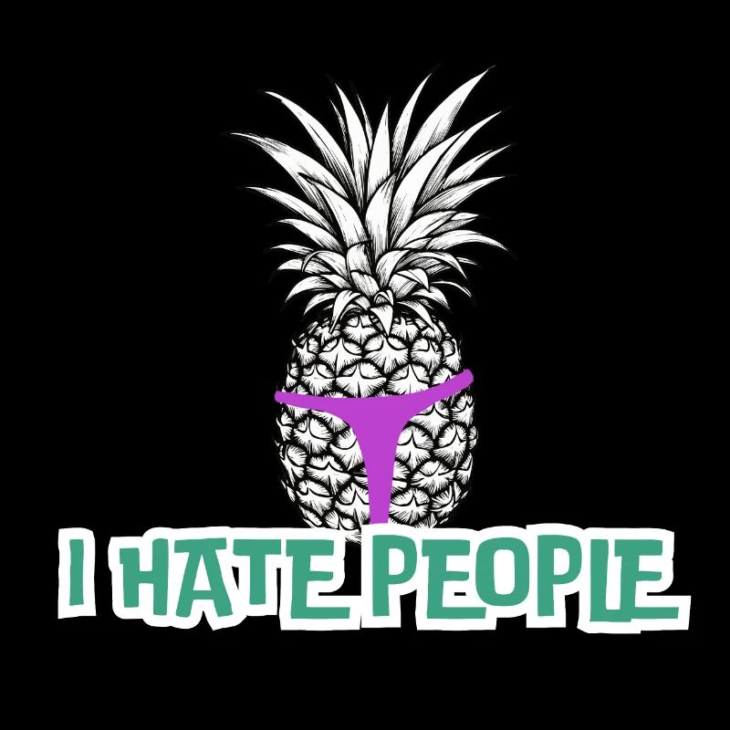 I hate People Ananas im Tanga