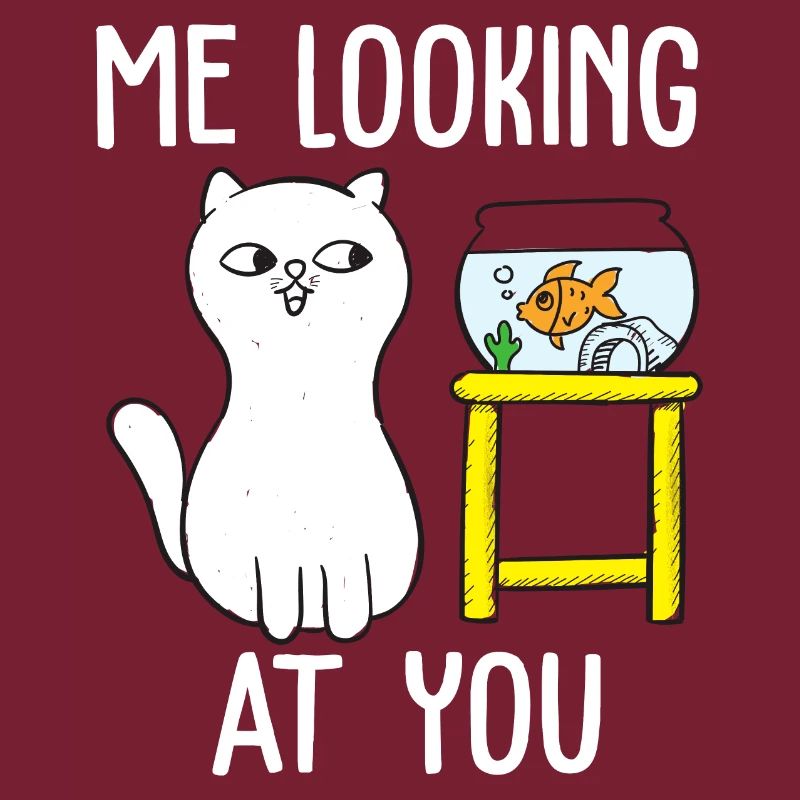 Moi qui te regarde conception de tshirt de chat