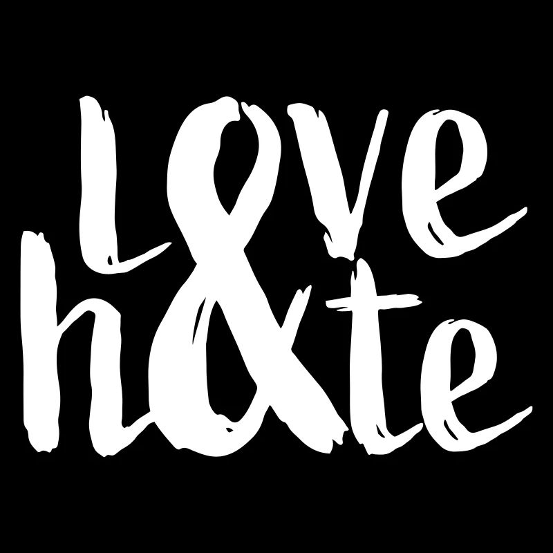 Love and hate typography