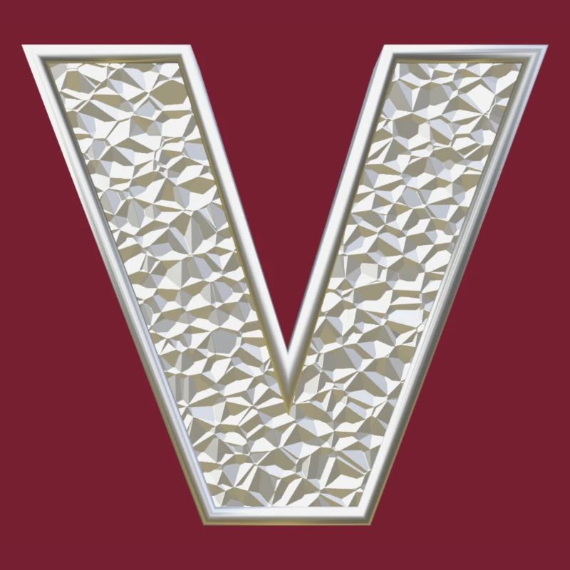 V, lettre, initiale, monogramme,
