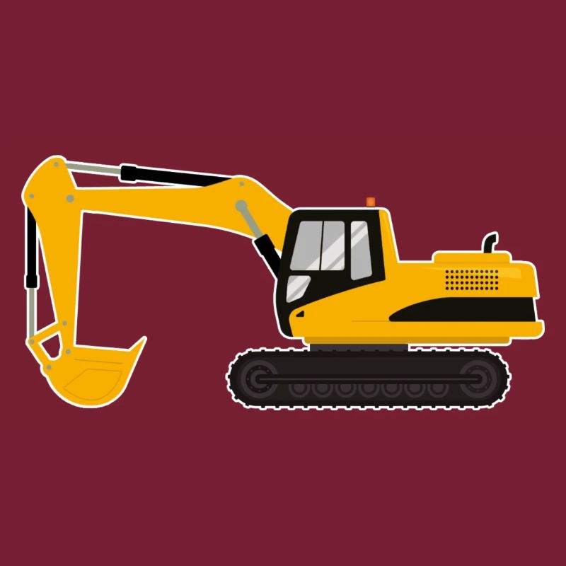 Bagger Baumaschine Baustelle Bauarbeiter