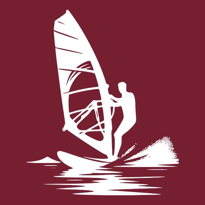 Surf technique with wind power, wind and sea breeze
