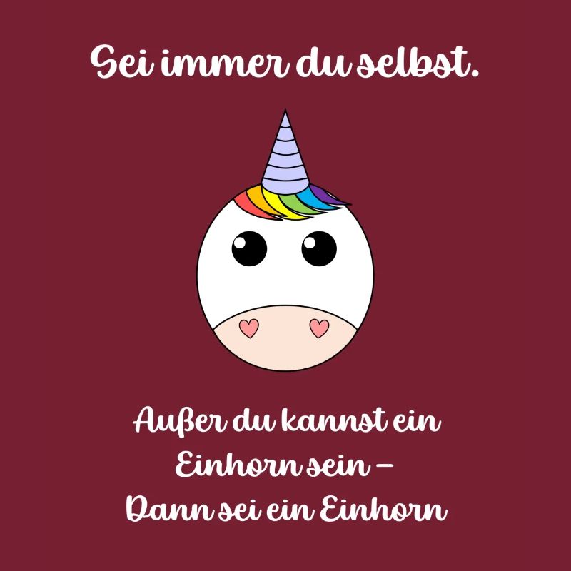 Sei ein Einhorn