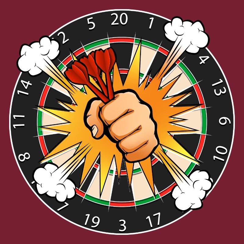Dartboard Comic Boom