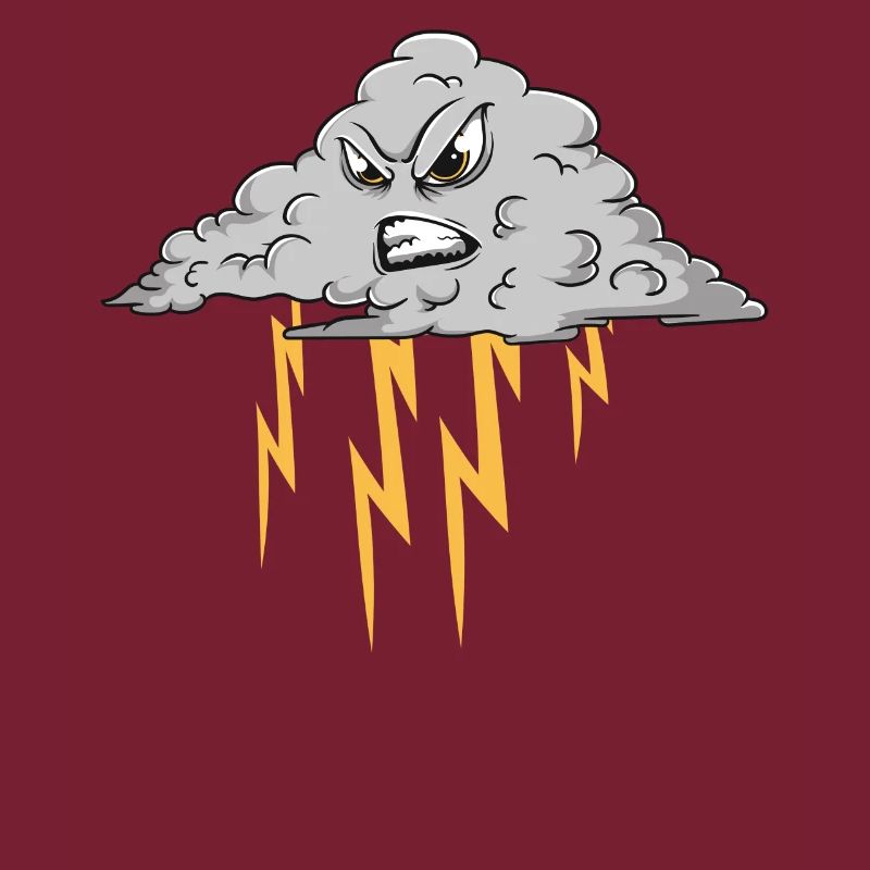 Angry Cloud Causing Lightning Thunderstorm Weather