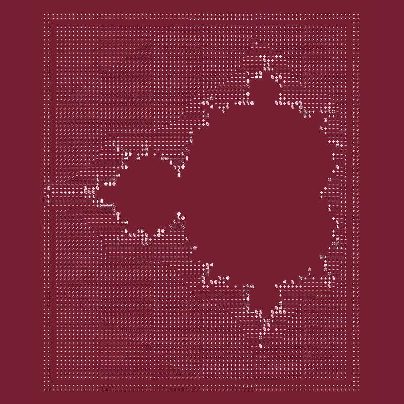 nerd mandelbrot ascii pomme mâle code programer