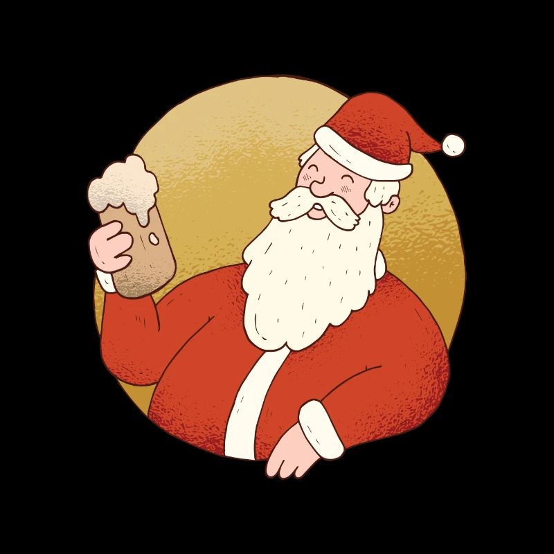 Weihnachten Weihnachtsmann Bier Geschenk