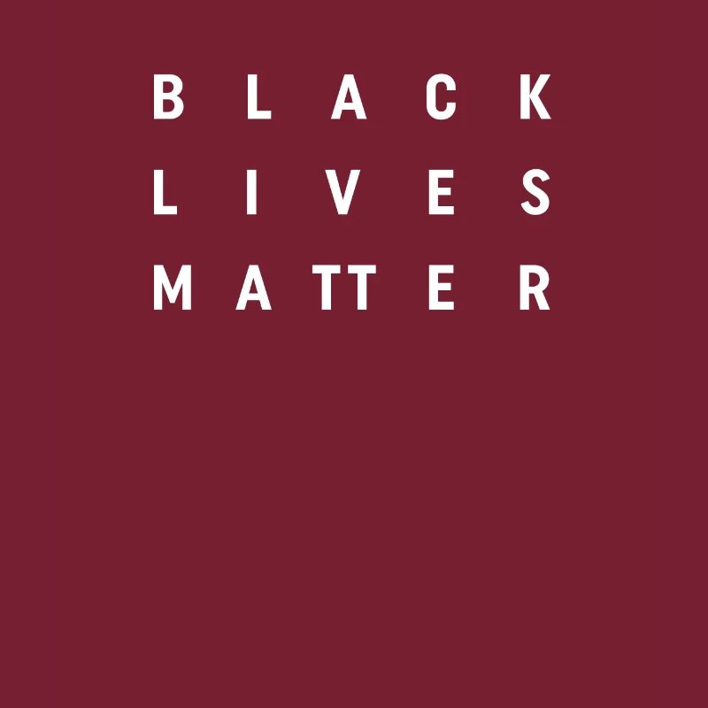 Black Lives Matter - Conception de texte de déclaration