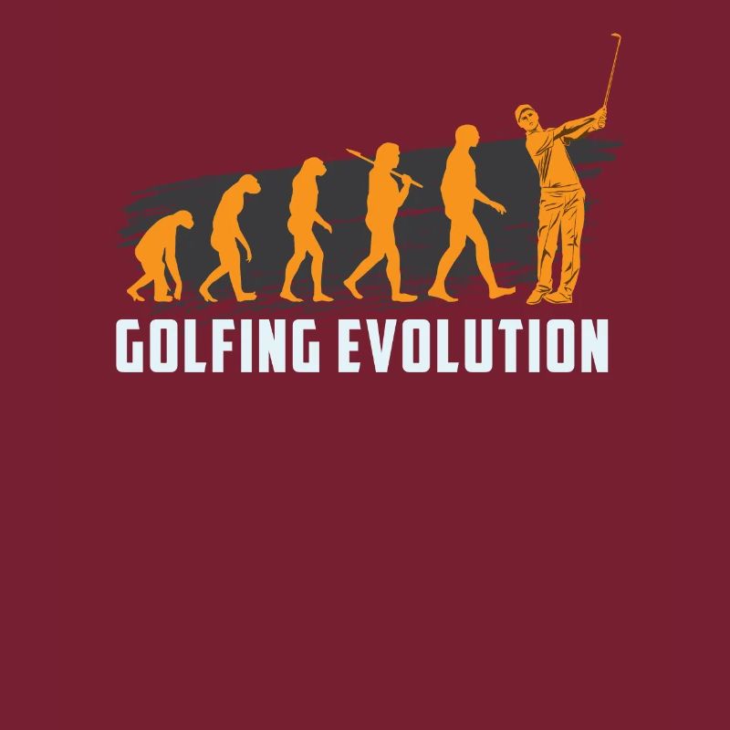 GOLFING EVOLUTION golfeur motif de golf