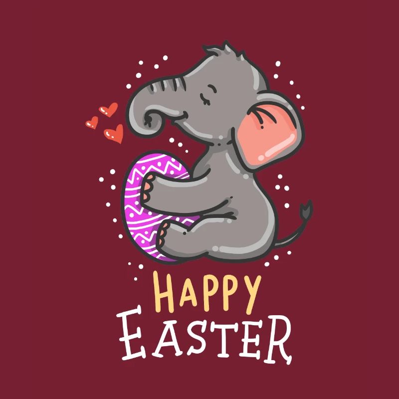 Elephant - Elephants - Easter - Happy Easter