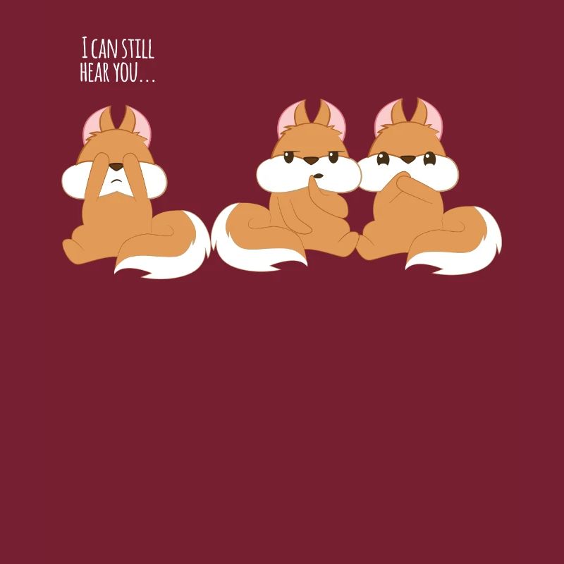 Eichhörnchen Eichkätzchen - Speak no evil