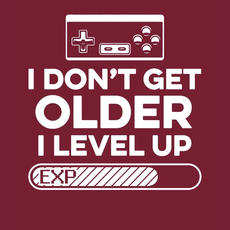 Level Up Gaming Controller Retro Gift EXP