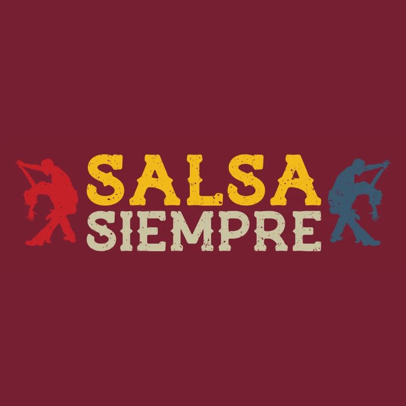 Salsa siempre - cadeau rétro de danseur de salsa
