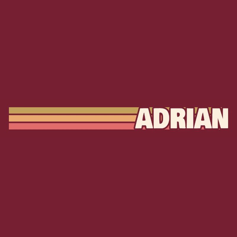 Prénom pour Adrian Style Retro