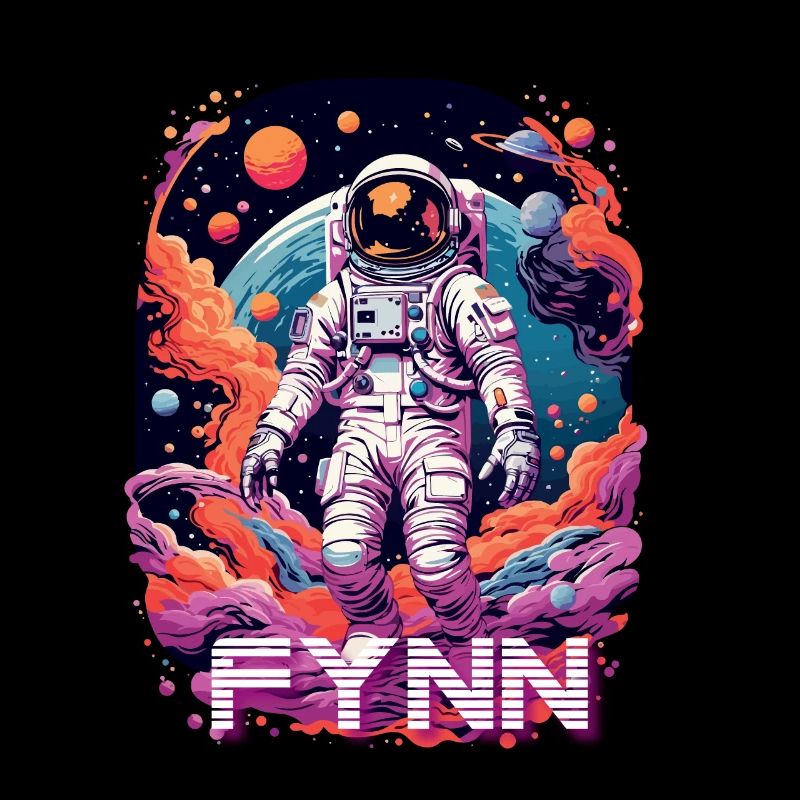 FYNN - Beautiful boy name with cool astronaut